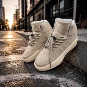 Elite Adidas High-Top Beige Streetwear Sneakers