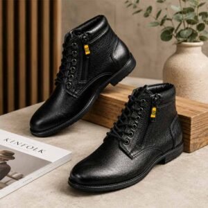 Executive Black Lace Boots