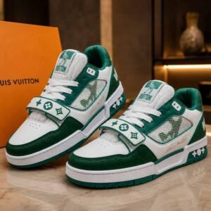 LV Style Urban Green & White Fashion Shoes