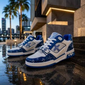 Louis Vuitton Monogram Blue & White Premium Sneakers
