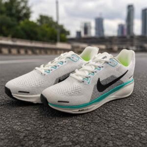 Nike Air Zoom White & Aqua Blue Running Shoes