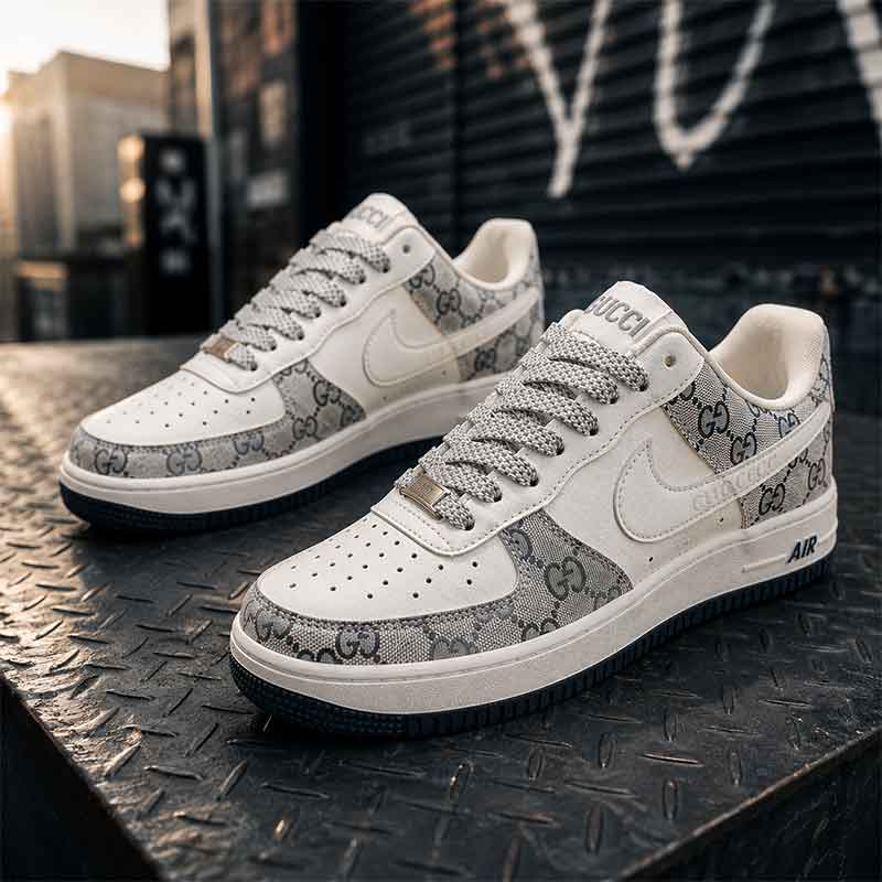 Elite Air Force 1 Gucci Monogram Sneakers - Image 5