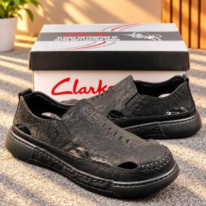 Clarks Men's Black Casual Slip-On Shoes